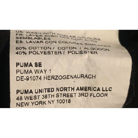 Puma Boys Sweatshirt Youth Size 6 Black Red Graphic Long Sleeve - Picture 9 of 9